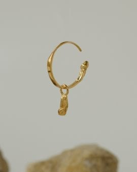 Mini Gypsy Argon Gold Earring