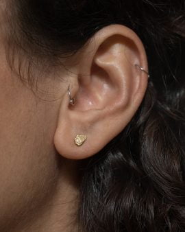 Mini Terra 14K Gold Earring