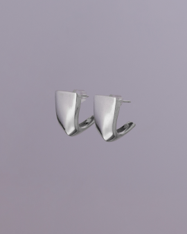 Arc Silver Earring