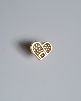 Band-Aid Heart 14K Gold Earring