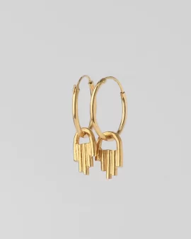 Hamsa Hoop 14k Gold Earring