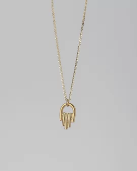 Hamsa 14k Gold Necklace