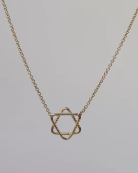 Star of David 14k Gold Necklace