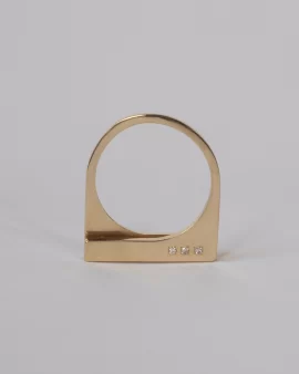 Mini Replica 14K Gold Diamond Ring