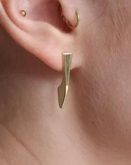 Mini Flipper 14K Gold Earring